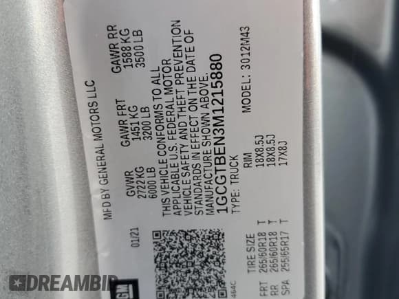 ✅ 2021 Chevrolet Colorado 4WD Work Truck • VIN: 1GCGTBEN3M1215880 • Лот: 61263353. Опубликован ранее на Copart с пробегом 41 125 миль. Бесплатный доступ к архиву аукционных продаж из США и подробный отчёт об истории автомобиля на DreamBid. Изображение 12.