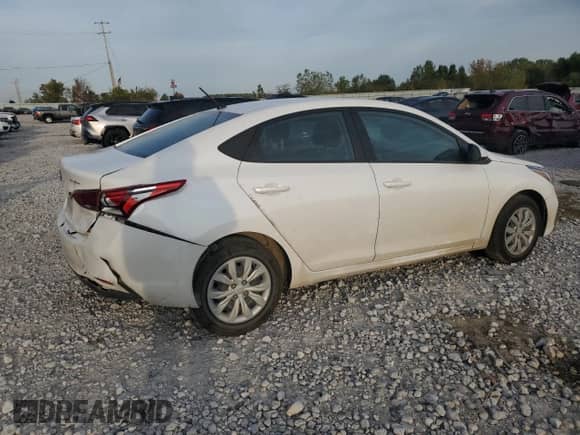 2022 Hyundai Accent SE with VIN 3KPC24A60NE186493, listed as a Copart auction lot 84582245 with 110,278 mi miles and Non repairable. Bid and sale history available at DreamBid. Image 3.