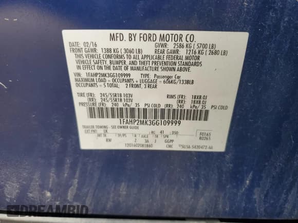 ✅ 2016 Ford Police Interceptor • VIN: 1FAHP2MK3GG109999 • Lot: 81476545. Listed on Copart with 126,720 mi. Free auction sales archive from the USA and detailed vehicle history report at DreamBid. Image 12.