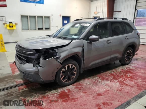 ✅ 2025 Subaru Forester Premium • VIN: JF2SLDDC1SH411358 • Лот: 92867475. Опубликован ранее на Copart с пробегом 15 699 миль. Бесплатный доступ к архиву аукционных продаж из США и подробный отчёт об истории автомобиля на DreamBid. Изображение 1.