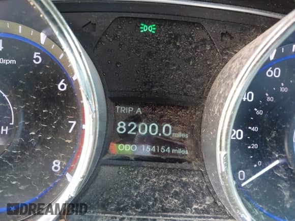 2012 Hyundai Sonata GLS z VIN 5NPEB4AC9CH369494, wystawiony jako IAAI lot #43501801 z przebiegiem 154 154 mil mil oraz . Historia ofert i sprzedaży dostępna na DreamBid. Obrazek 7.