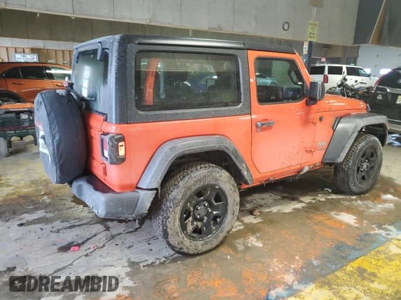 ✅ 2018 Jeep Wrangler Sport S • VIN: 1C4GJXAG6JW179854 • Lot: 47454665. Listed on Copart with 53,011 mi. Free auction sales archive from the USA and detailed vehicle history report at DreamBid. Image 3.