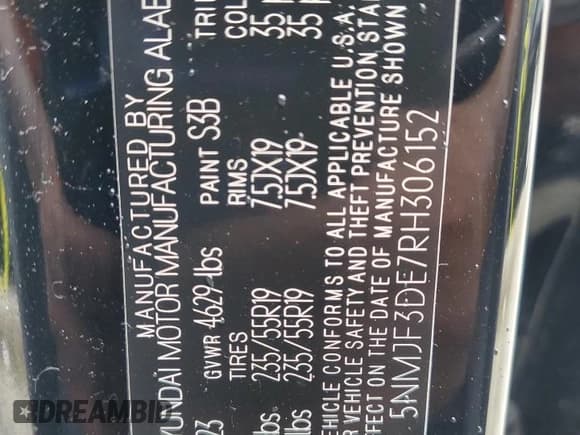 ✅ 2024 Hyundai Tucson SEL • VIN: 5NMJF3DE7RH306152 • Lot: 68922384. Wystawiony na Copart z przebiegiem 14 880 mil. Bezpłatny archiwum sprzedaży aukcyjnych z USA i szczegółowy raport historii pojazdu na DreamBid. Zdjęcie 14.