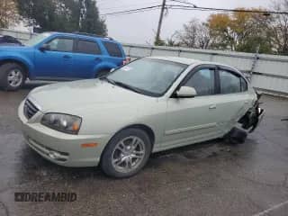 2004 Hyundai Elantra GLS z VIN KMHDN46D44U907025, wystawiony jako Copart lot #85393735 z przebiegiem 90 065 mil mil oraz Szkoda całkowita • Salvage title. Historia ofert i sprzedaży dostępna na DreamBid. Obrazek 1.