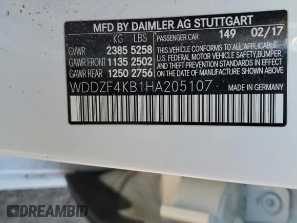 ✅ 2017 Mercedes-Benz E 300 Luxury • VIN: WDDZF4KB1HA205107 • Lot: 88421395. Wystawiony na Copart z przebiegiem 131 733 mil. Bezpłatny archiwum sprzedaży aukcyjnych z USA i szczegółowy raport historii pojazdu na DreamBid. Zdjęcie 14.