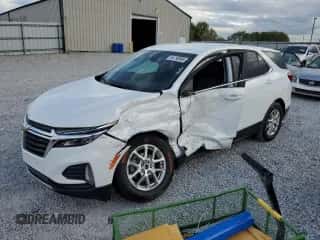 2024 Chevrolet Equinox LT z VIN 3GNAXKEG5RS157585, wystawiony jako Copart lot #84730995 z przebiegiem 24 138 mil mil oraz Szkoda całkowita • Salvage title. Historia ofert i sprzedaży dostępna na DreamBid. Obrazek 1.