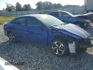 2023 Hyundai Elantra SEL with VIN KMHLS4AG3PU576349, listed as a Copart auction lot 71510705 with 22,104 mi miles and Salvage title. Bid and sale history available at DreamBid. Image 4.