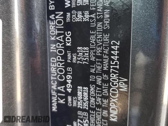 ✅ 2024 Kia Sportage SX-Prestige • VIN: KNDPXCDG0R7154442 • Лот: 67492165. Опубликован ранее на Copart с пробегом 24 187 миль. Бесплатный доступ к архиву аукционных продаж из США и подробный отчёт об истории автомобиля на DreamBid. Изображение 13.