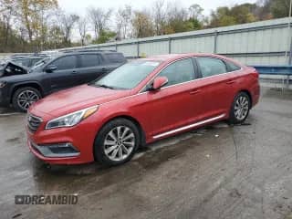 2017 Hyundai Sonata Sport with VIN 5NPE34AF8HH538290, listed as a Copart auction lot 90080975 with 71,676 mi miles and Salvage title. Bid and sale history available at DreamBid. Image 1.