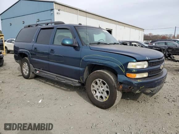 2005 Chevrolet Suburban LS with VIN 3GNFK16Z65G261496, listed as a Copart auction lot 80455624 with 139,102 mi miles and Salvage title. Bid and sale history available at DreamBid. Image 4.