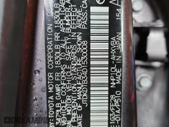 ✅ 2013 Toyota Prius Two • VIN: JTDKDTB34D1530008 • Лот: 92657355. Опубликован ранее на Copart с пробегом 128 335 миль. Бесплатный доступ к архиву аукционных продаж из США и подробный отчёт об истории автомобиля на DreamBid. Изображение 12.