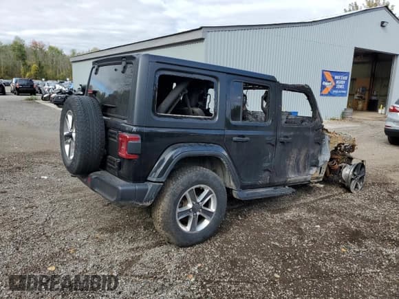 ✅ 2021 Jeep Wrangler Unlimited Sahara • VIN: 1C4HJXEG7MW593969 • Лот: 74041454. Опубликован ранее на Copart с пробегом Не указан. Бесплатный доступ к архиву аукционных продаж из США и подробный отчёт об истории автомобиля на DreamBid. Изображение 3.