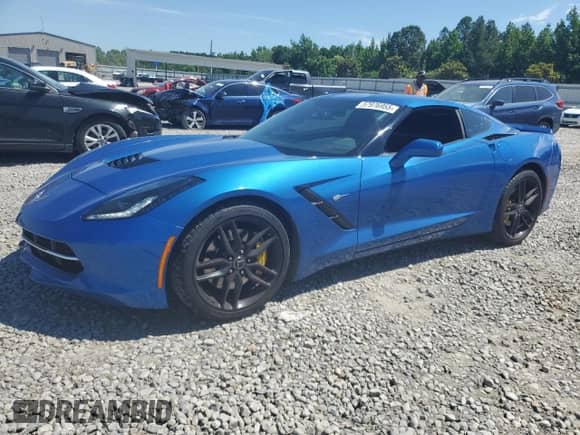 2014 Chevrolet Corvette Z51 1LT z VIN 1G1YG2D78E5120732, wystawiony jako Copart lot #57976955 z przebiegiem 68 193 mil mil oraz Szkoda całkowita • Salvage title. Historia ofert i sprzedaży dostępna na DreamBid. Obrazek 1.