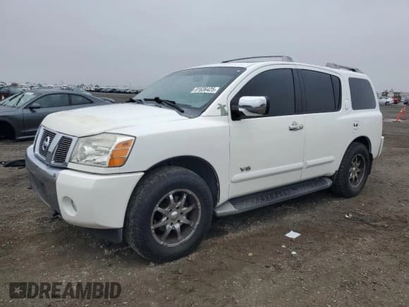 ✅ 2005 Nissan Armada LE • VIN: 5N1AA08B85N711457 • Lot: 81636425. Wystawiony na Copart z przebiegiem 163 774 mil. Bezpłatny archiwum sprzedaży aukcyjnych z USA i szczegółowy raport historii pojazdu na DreamBid. Zdjęcie 1.