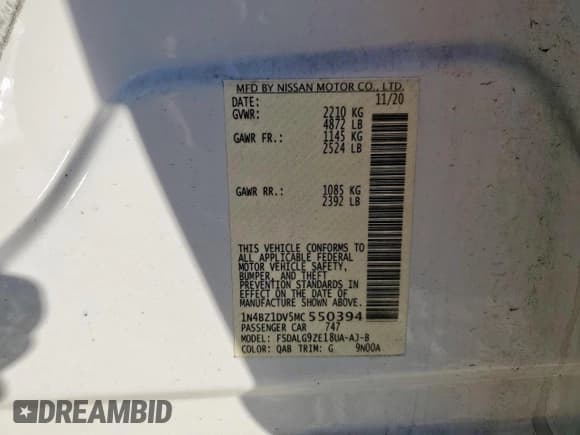 ✅ 2021 Nissan LEAF SL Plus • VIN: 1N4BZ1DV5MC550394 • Lot: 85349655. Wystawiony na Copart z przebiegiem 29 342 mil. Bezpłatny archiwum sprzedaży aukcyjnych z USA i szczegółowy raport historii pojazdu na DreamBid. Zdjęcie 13.