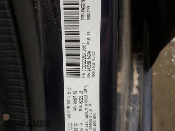 ✅ 2014 Dodge Avenger SXT • VIN: 1C3CDZCG9EN100014 • Лот: 78152504. Опубликован ранее на Copart с пробегом 94 482 миль. Бесплатный доступ к архиву аукционных продаж из США и подробный отчёт об истории автомобиля на DreamBid. Изображение 15.