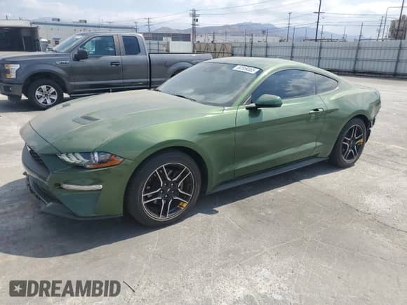 2023 Ford Mustang EcoBoost with VIN 1FA6P8TH2P5102070, listed as a Copart auction lot 80559365 with 35,630 mi miles and Salvage title. Bid and sale history available at DreamBid. Image 1.