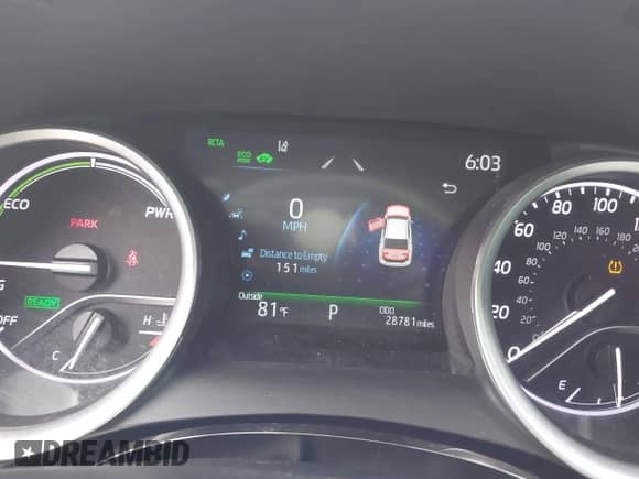 2022 Toyota Camry Hybrid XLE with VIN 4T1F31AK0NU589375, listed as a IAAI auction lot 42600441 with 28,781 mi miles and . Bid and sale history available at DreamBid. Image 7.