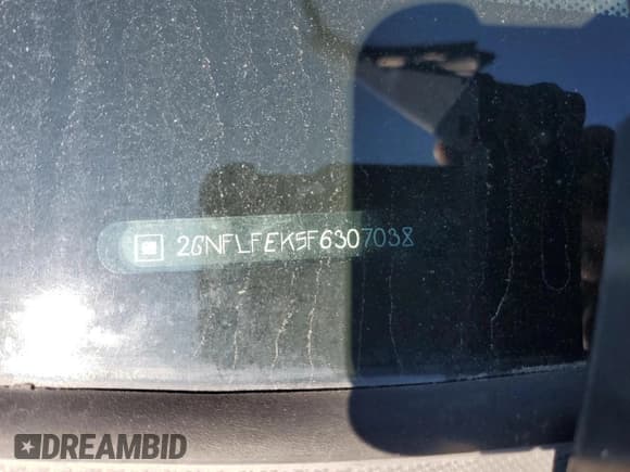 ✅ 2015 Chevrolet Equinox LT • VIN: 2GNFLFEK5F6307038 • Lot: 74021594. Listed on Copart with 86,880 mi. Free auction sales archive from the USA and detailed vehicle history report at DreamBid. Image 13.