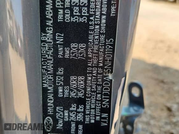 ✅ 2022 Hyundai Santa Cruz SEL Premium • VIN: 5NTJDDAF5NH011915 • Lot: 81134675. Wystawiony na Copart z przebiegiem 43 507 mil. Bezpłatny archiwum sprzedaży aukcyjnych z USA i szczegółowy raport historii pojazdu na DreamBid. Zdjęcie 13.