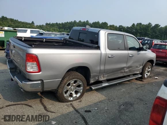 ✅ 2020 Ram 1500 Big Horn • VIN: 1C6SRFFTXLN155723 • Lot: 67360985. Listed on Copart with 45,660 mi. Free auction sales archive from the USA and detailed vehicle history report at DreamBid. Image 3.