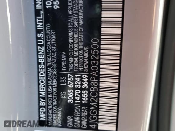 ✅ 2023 Mercedes-Benz EQE 500 • VIN: 4JGGM2CB8PA032500 • Lot: 81871255. Wystawiony na Copart z przebiegiem 14 912 mil. Bezpłatny archiwum sprzedaży aukcyjnych z USA i szczegółowy raport historii pojazdu na DreamBid. Zdjęcie 13.