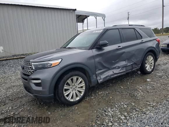 2021 Ford Explorer Limited with VIN 1FMSK7FH5MGB86457, listed as a Copart auction lot 85279185 with 105,121 mi miles and Salvage title. Bid and sale history available at DreamBid. Image 1.