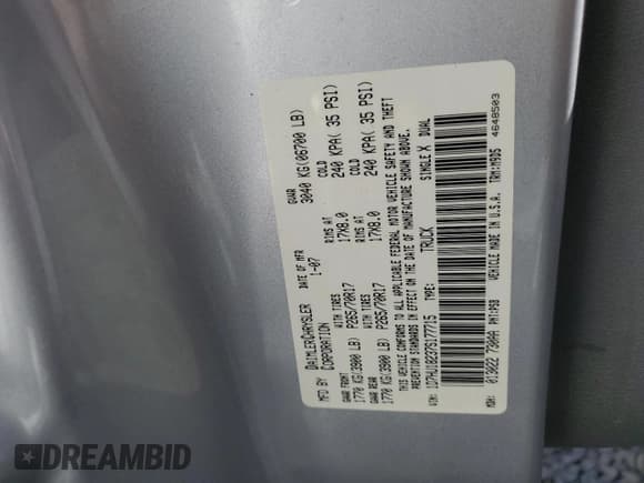 ✅ 2007 Dodge 1500 SLT • VIN: 1D7HU18237S177715 • Лот: 73249824. Опубликован ранее на Copart с пробегом 252 784 миль. Бесплатный доступ к архиву аукционных продаж из США и подробный отчёт об истории автомобиля на DreamBid. Изображение 12.