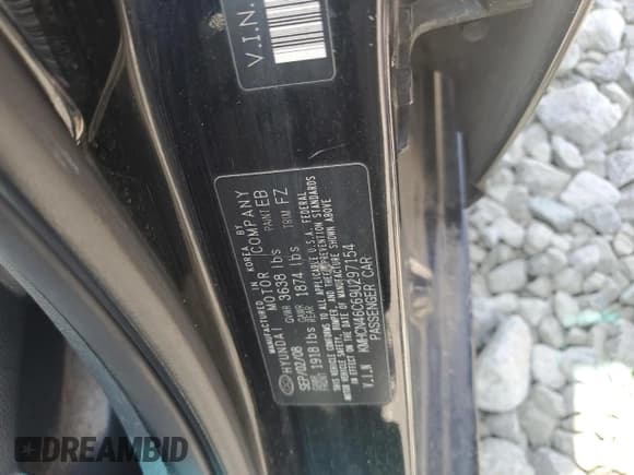 ✅ 2009 Hyundai Accent Auto GLS • VIN: KMHCN46C69U297154 • Лот: 58948935. Опубликован ранее на Copart с пробегом 90 514 миль. Бесплатный доступ к архиву аукционных продаж из США и подробный отчёт об истории автомобиля на DreamBid. Изображение 12.