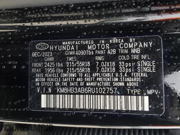 ✅ 2024 Hyundai Kona SEL • VIN: KM8HB3AB6RU102757 • Лот: 41780085. Опубликован ранее на Copart с пробегом 12 239 миль. Бесплатный доступ к архиву аукционных продаж из США и подробный отчёт об истории автомобиля на DreamBid. Изображение 14.