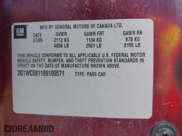 ✅ 2006 Chevrolet Impala LT 3.9L • VIN: 2G1WC581169109571 • Лот: 43694894. Опубликован ранее на IAAI с пробегом 277 876 миль. Бесплатный доступ к архиву аукционных продаж из США и подробный отчёт об истории автомобиля на DreamBid. Изображение 9.