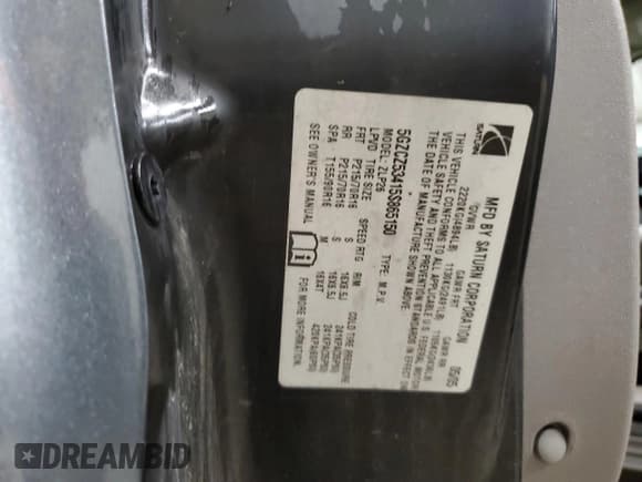 ✅ 2005 Saturn VUE • VIN: 5GZCZ53415S865150 • Lot: 43121195. Wystawiony na Copart z przebiegiem Nie podano. Bezpłatny archiwum sprzedaży aukcyjnych z USA i szczegółowy raport historii pojazdu na DreamBid. Zdjęcie 13.