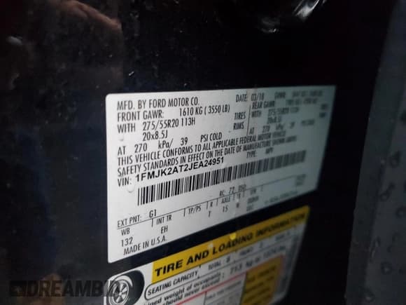 ✅ 2018 Ford Expedition Max Limited • VIN: 1FMJK2AT2JEA24951 • Lot: 80290685. Wystawiony na Copart z przebiegiem Nie podano. Bezpłatny archiwum sprzedaży aukcyjnych z USA i szczegółowy raport historii pojazdu na DreamBid. Zdjęcie 13.