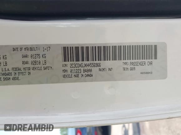 ✅ 2017 Dodge Charger R/T Scat Pack • VIN: 2C3CDXGJXHH556966 • Лот: 42961762. Опубликован ранее на IAAI с пробегом 98 929 миль. Бесплатный доступ к архиву аукционных продаж из США и подробный отчёт об истории автомобиля на DreamBid. Изображение 9.