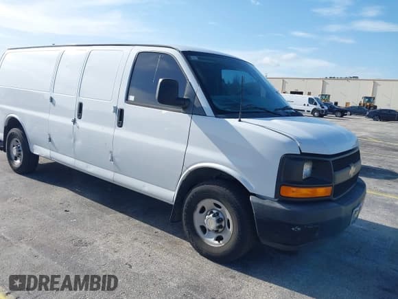 ✅ 2013 Chevrolet Express Cargo • VIN: 1GCWGGBA2D1151653 • Lot: 42807855. Listed on IAAI with 141,790 mi. Free auction sales archive from the USA and detailed vehicle history report at DreamBid. Image 1.