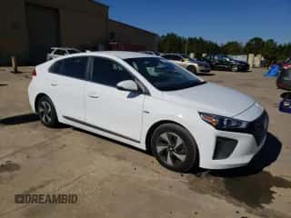 2019 Hyundai Ioniq SEL with VIN KMHC75LC0KU145221, listed as a Copart auction lot 74907253 with 71,204 mi miles and . Bid and sale history available at DreamBid. Image 4.
