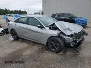 2022 Hyundai Elantra SEL with VIN 5NPLM4AG4NH077842, listed as a Copart auction lot 67356745 with 51,467 mi miles and Salvage title. Bid and sale history available at DreamBid. Image 4.