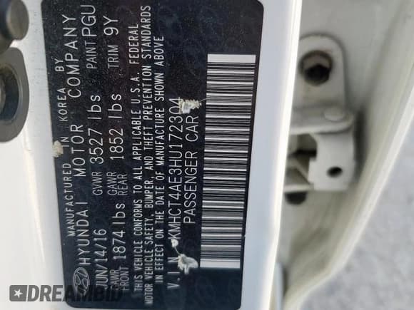 ✅ 2017 Hyundai Accent SE • VIN: KMHCT4AE3HU172304 • Лот: 92105035. Опубликован ранее на Copart с пробегом 185 490 миль. Бесплатный доступ к архиву аукционных продаж из США и подробный отчёт об истории автомобиля на DreamBid. Изображение 12.