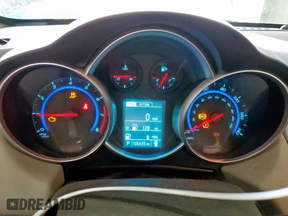 2016 Chevrolet Cruze LS с VIN 1G1PC5SH1G7167709, выставлен на аукционе Copart как лот 81373205 с пробегом 106 435 миль миль и Списание • Salvage title. История ставок и продаж доступна на DreamBid. Изображение 9.