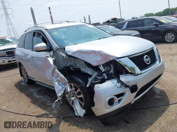 ✅ 2013 Nissan Pathfinder SL • VIN: 5N1AR2MM5DC686734 • Lot: 42461385. Listed on IAAI with 171,071 mi. Free auction sales archive from the USA and detailed vehicle history report at DreamBid. Image 1.