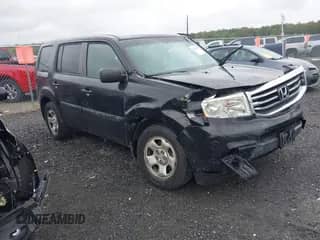 2013 Honda Pilot LX with VIN 5FNYF4H24DB027708, listed as a IAAI auction lot 43235796 with 110,598 mi miles and . Bid and sale history available at DreamBid. Image 1.