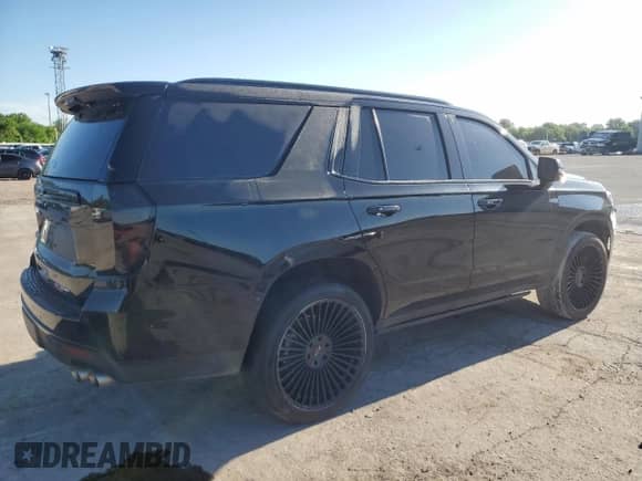 2023 Chevrolet Tahoe RST with VIN 1GNSKRKL4PR485979, listed as a Copart auction lot 55153445 with 22,637 mi miles and Salvage title. Bid and sale history available at DreamBid. Image 3.