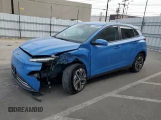 2022 Hyundai Kona Limited с VIN KM8K53AG9NU155584, выставлен на аукционе Copart как лот 84730684 с пробегом 21 912 миль миль и Чистый • Clean title. История ставок и продаж доступна на DreamBid. Изображение 1.