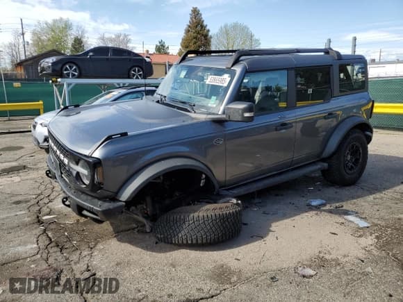 ✅ 2023 Ford Bronco • VIN: 1FMEE5DP5PLA85207 • Лот: 53865985. Опубликован ранее на Copart с пробегом 17 561 миль. Бесплатный доступ к архиву аукционных продаж из США и подробный отчёт об истории автомобиля на DreamBid. Изображение 1.