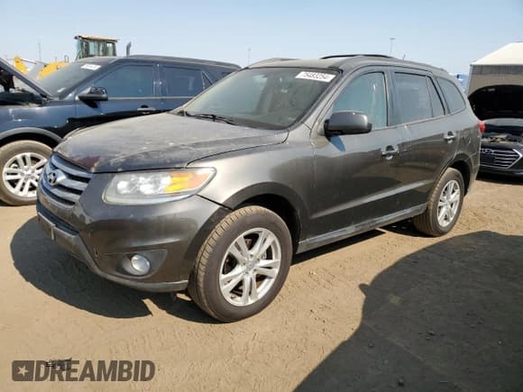 ✅ 2012 Hyundai Santa Fe Limited • VIN: 5XYZKDAG1CG120408 • Lot: 75483254. Listed on Copart with 118,834 mi. Free auction sales archive from the USA and detailed vehicle history report at DreamBid. Image 1.