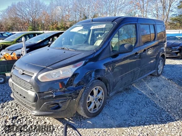 ✅ 2014 Ford Transit Connect XLT • VIN: NM0GE9F78E1152177 • Lot: 95520505. Listed on Copart with 207,707 mi. Free auction sales archive from the USA and detailed vehicle history report at DreamBid. Image 1.