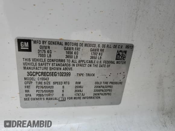 ✅ 2014 Chevrolet Silverado 1500 LT • VIN: 3GCPCREC6EG102399 • Лот: 48161204. Опубликован ранее на Copart с пробегом 133 863 миль. Бесплатный доступ к архиву аукционных продаж из США и подробный отчёт об истории автомобиля на DreamBid. Изображение 12.