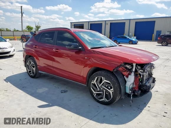 ✅ 2025 Hyundai Kona N Line S • VIN: KM8HB3A31SU254105 • Lot: 81570725. Listed on Copart with 6,006 mi. Free auction sales archive from the USA and detailed vehicle history report at DreamBid. Image 4.