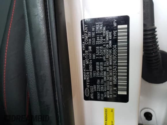 ✅ 2022 Hyundai Kona N Line • VIN: KM8K33A31NU908804 • Лот: 65199414. Опубликован ранее на Copart с пробегом 20 662 миль. Бесплатный доступ к архиву аукционных продаж из США и подробный отчёт об истории автомобиля на DreamBid. Изображение 13.