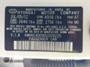 ✅ 2013 Hyundai Genesis 3.8L • VIN: KMHGC4DD9DU209225 • Lot: 43516035. Listed on IAAI with 134,594 mi. Free auction sales archive from the USA and detailed vehicle history report at DreamBid. Image 9.